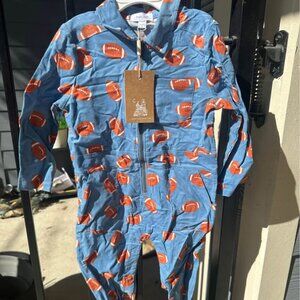 Angel Dear Football Corduroy Jumpsuit - NWT 12 to 18 months